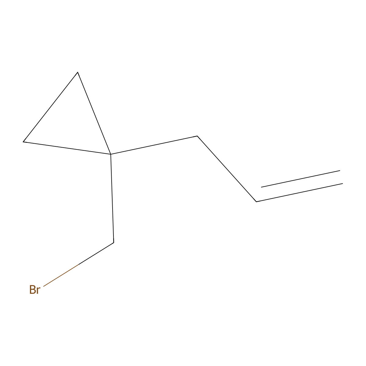 1-(Bromomethyl)-1-(prop-2-en-1-yl)cyclopropane molecular structure, CAS 1882654-63-8