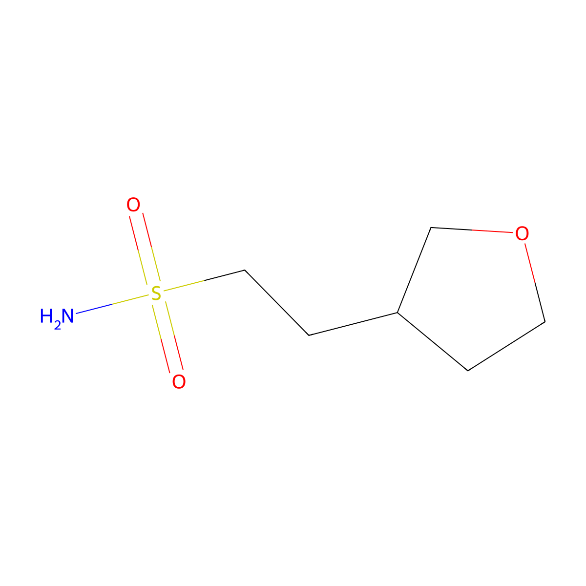 2-(Oxolan-3-yl)ethane-1-sulfonamide molecular structure, CAS 1882675-56-0