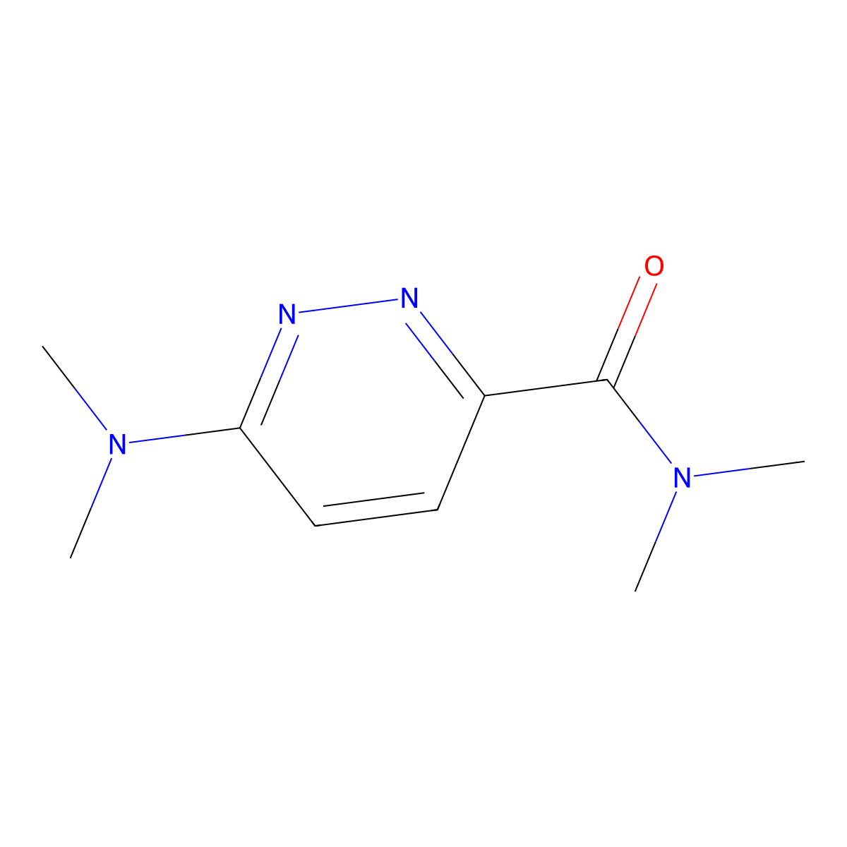 6-(Dimethylamino)-N,N-dimethylpyridazine-3-carboxamide molecular structure, CAS 1882699-98-0