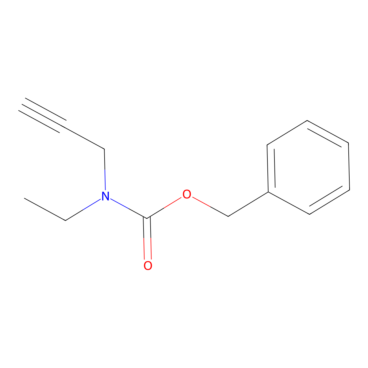 benzyl N-ethyl-N-(prop-2-yn-1-yl)carbamate molecular structure, CAS 1882743-79-4