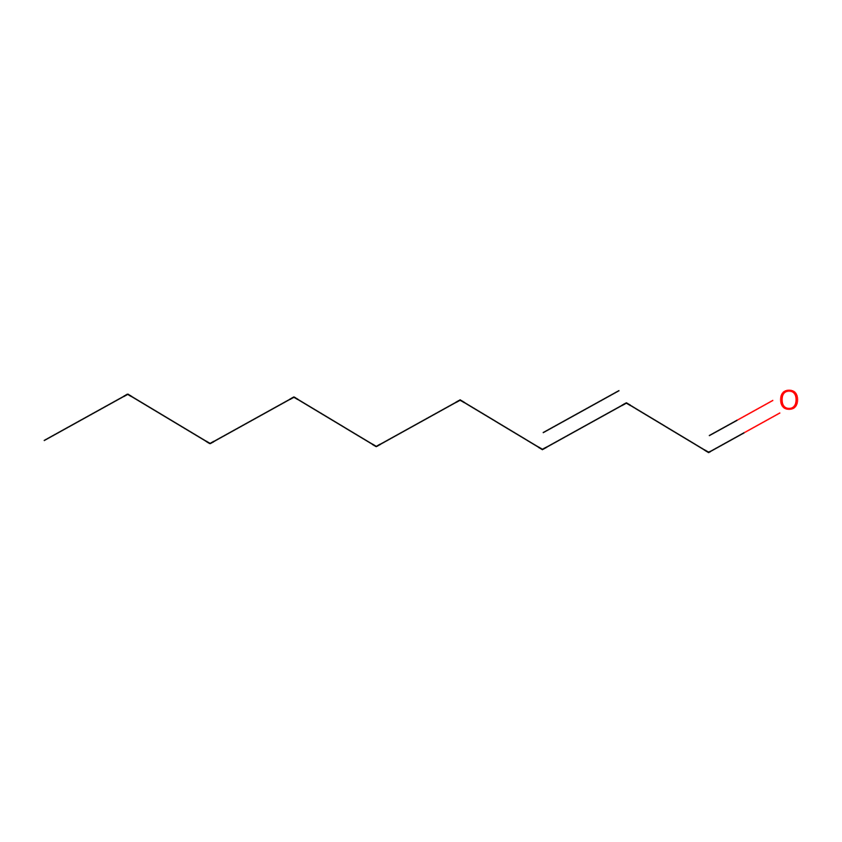 2-Nonenal molecular structure, CAS 18829-56-6