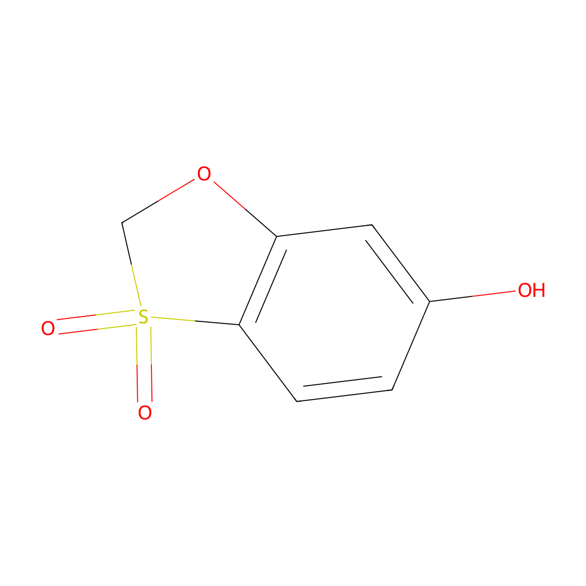6-Hydroxy-2H-benzo[D][1,3]oxathiole 3,3-dioxide molecular structure, CAS 1882922-67-9