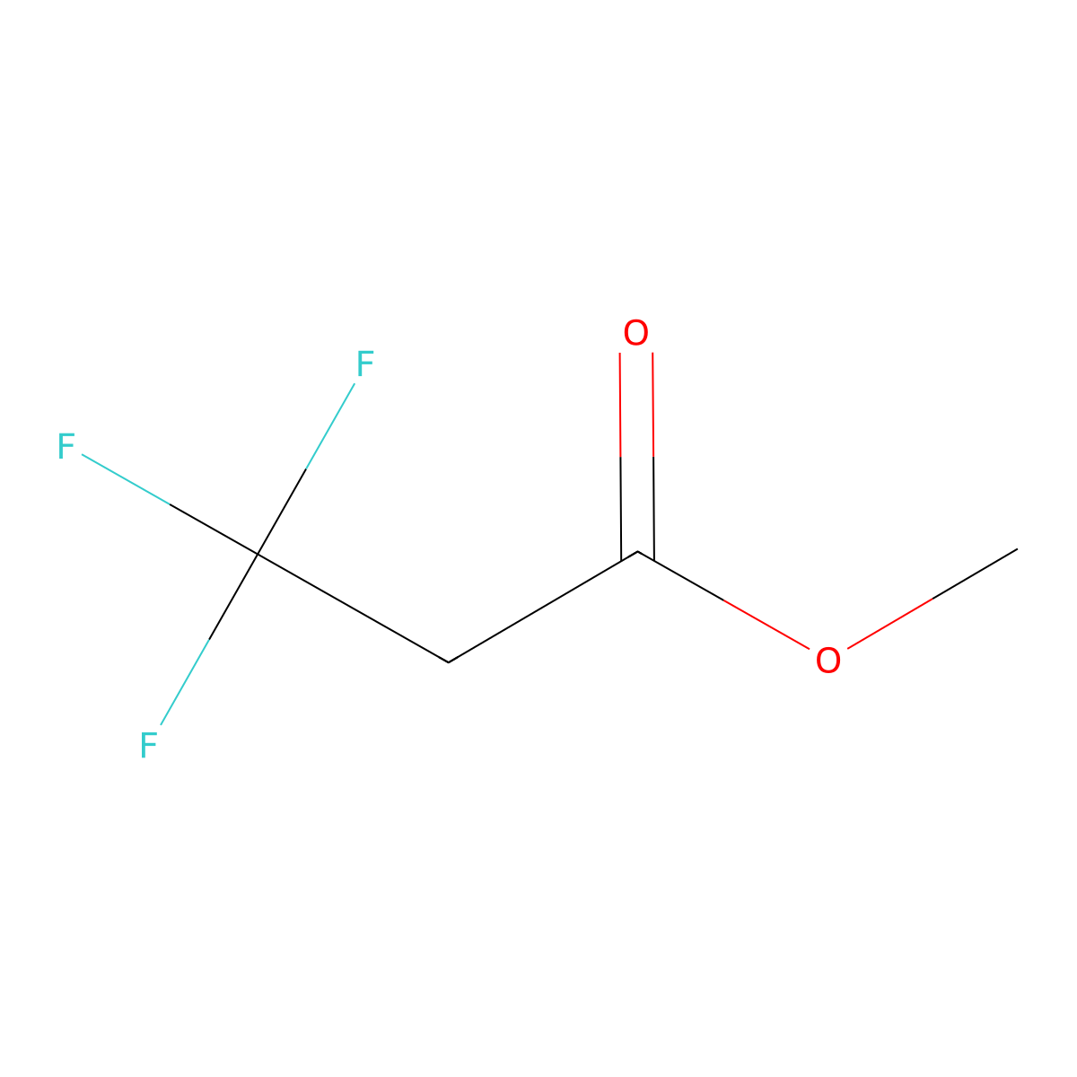 Methyl 3,3,3-trifluoropropanoate molecular structure, CAS 18830-44-9
