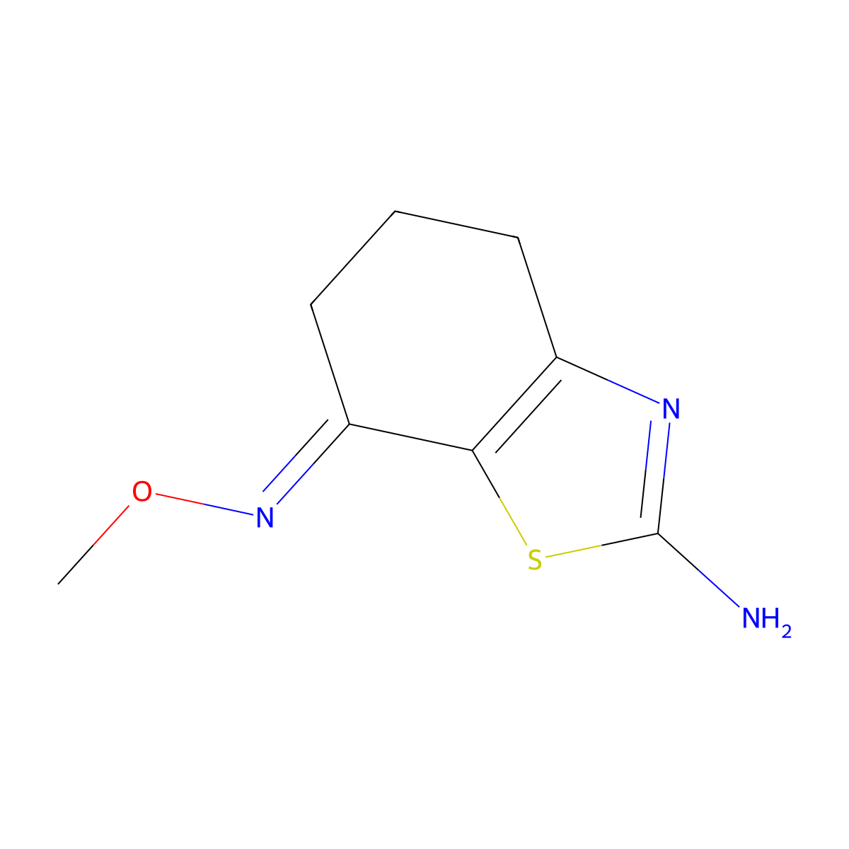 7-(Methoxyimino)-4,5,6,7-tetrahydro-1,3-benzothiazol-2-amine molecular structure, CAS 1883022-66-9