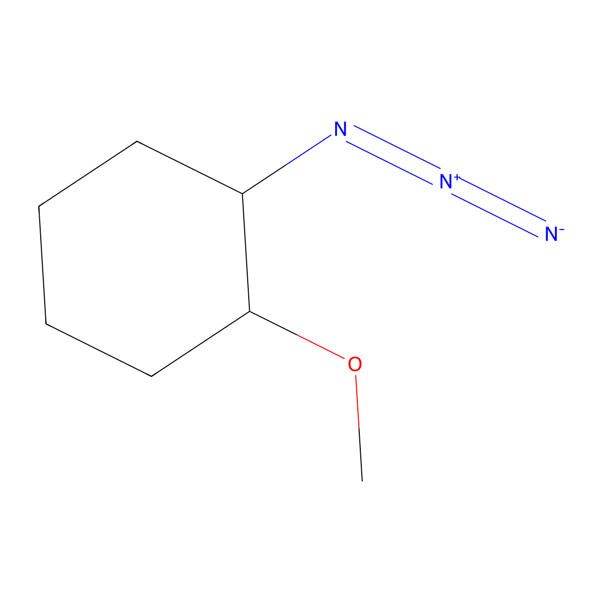 1-Azido-2-methoxycyclohexane molecular structure, CAS 188307-29-1