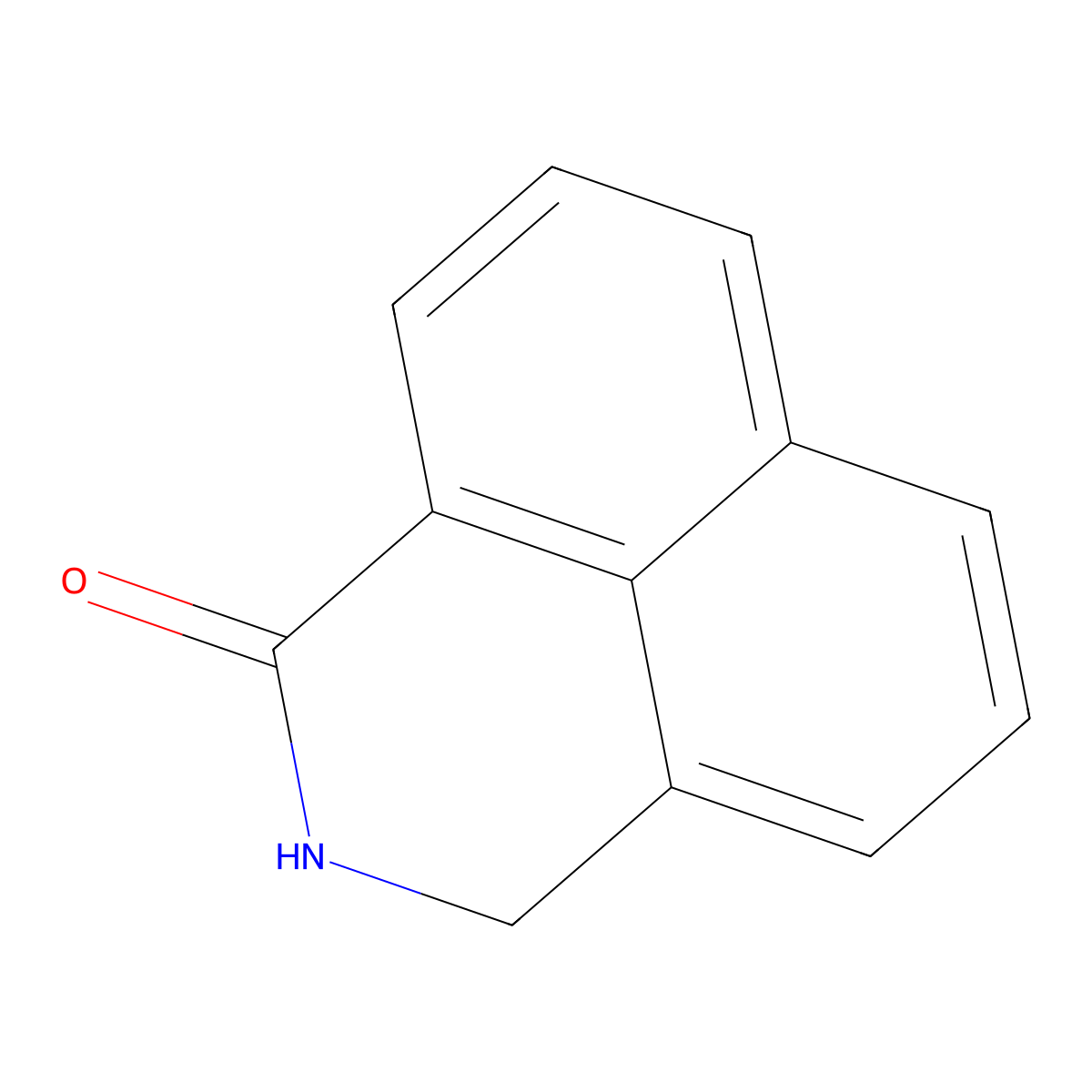 3-Azatricyclo[7.3.1.0,5,13]trideca-1(12),5(13),6,8,10-pentaen-2-one molecular structure, CAS 18833-41-5
