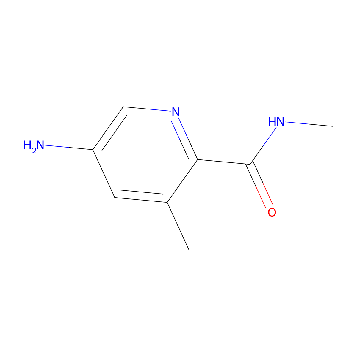 5-Amino-N,3-dimethylpicolinamide molecular structure, CAS 1883301-55-0