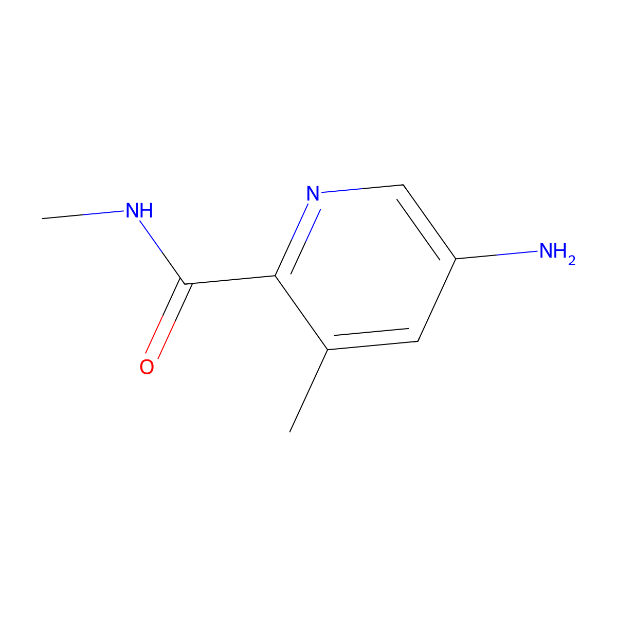 5-Amino-N,3-dimethylpicolinamide molecular structure, CAS 1883301-55-0