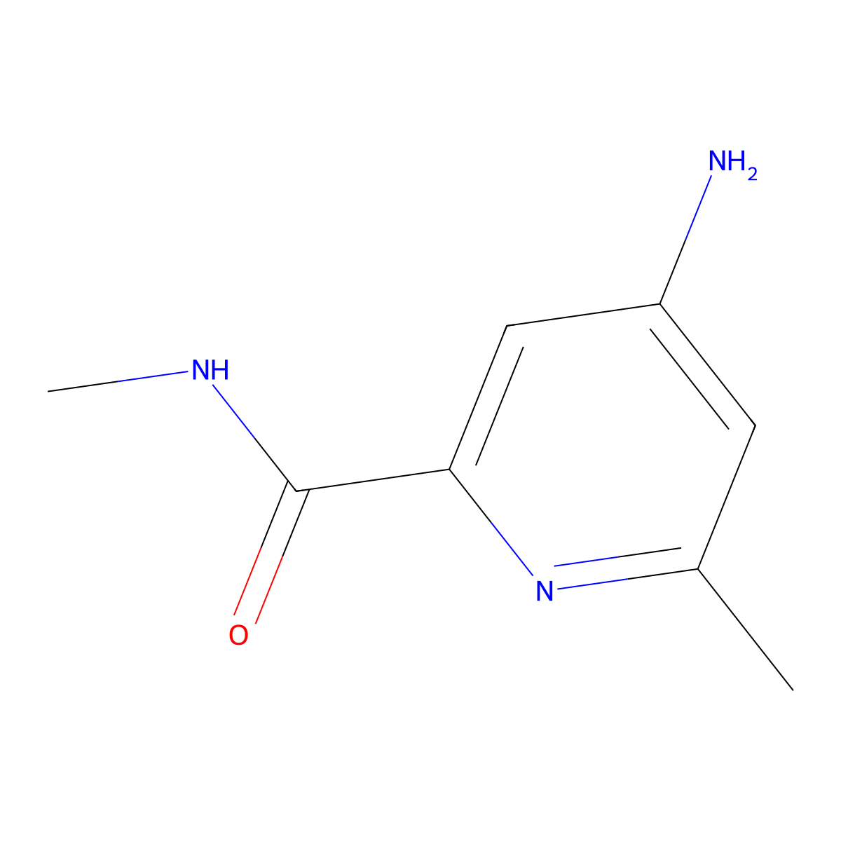 4-Amino-N,6-dimethyl-2-pyridinecarboxamide molecular structure, CAS 1883301-60-7