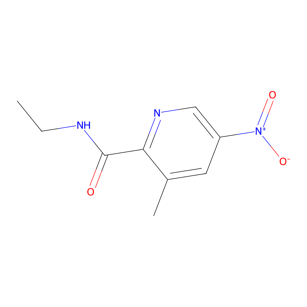 N-Ethyl-3-methyl-5-nitropicolinamide molecular structure, CAS 1883301-67-4