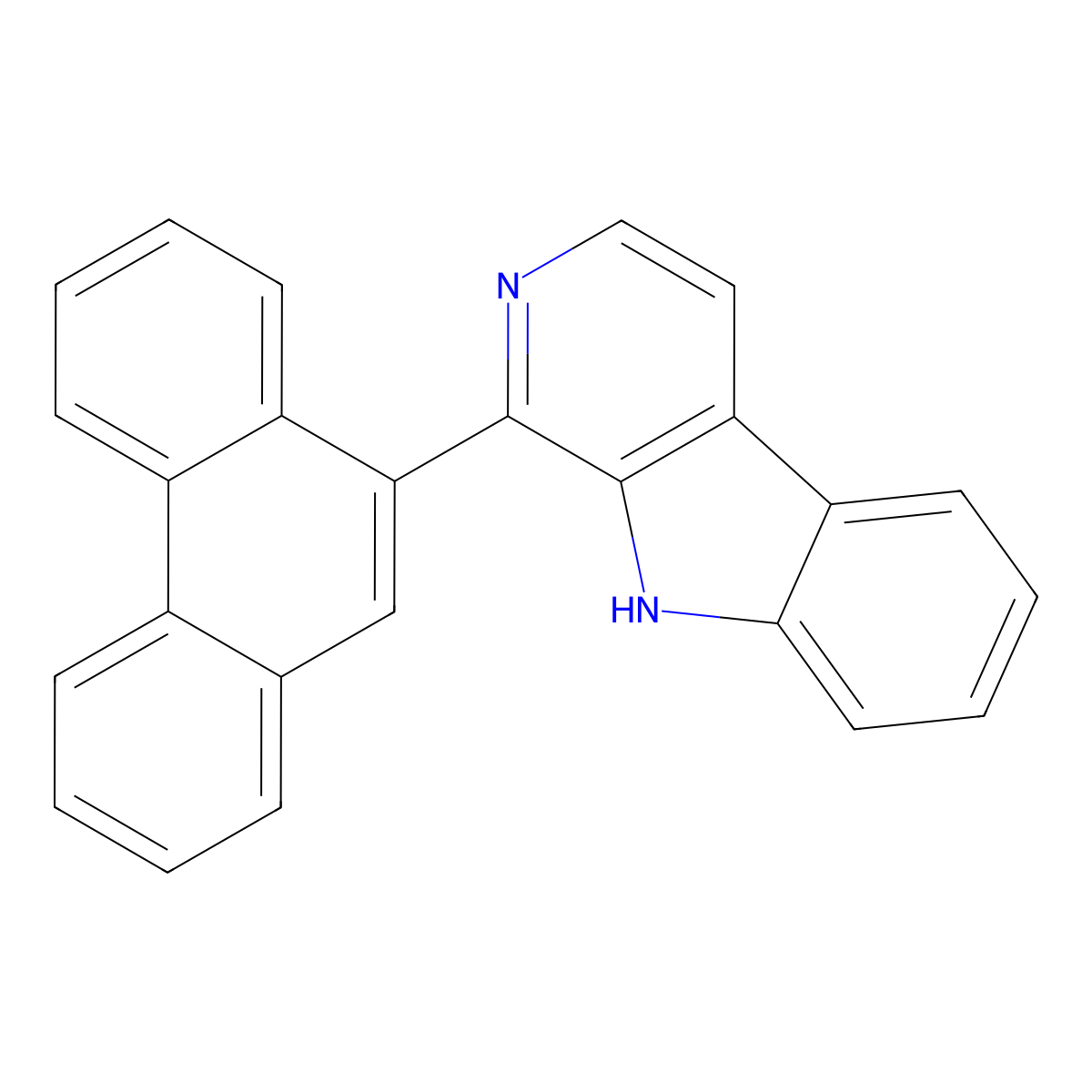 1-(Phenanthren-9-yl)-9H-pyrido[3,4-b]indole molecular structure, CAS 1883303-62-5
