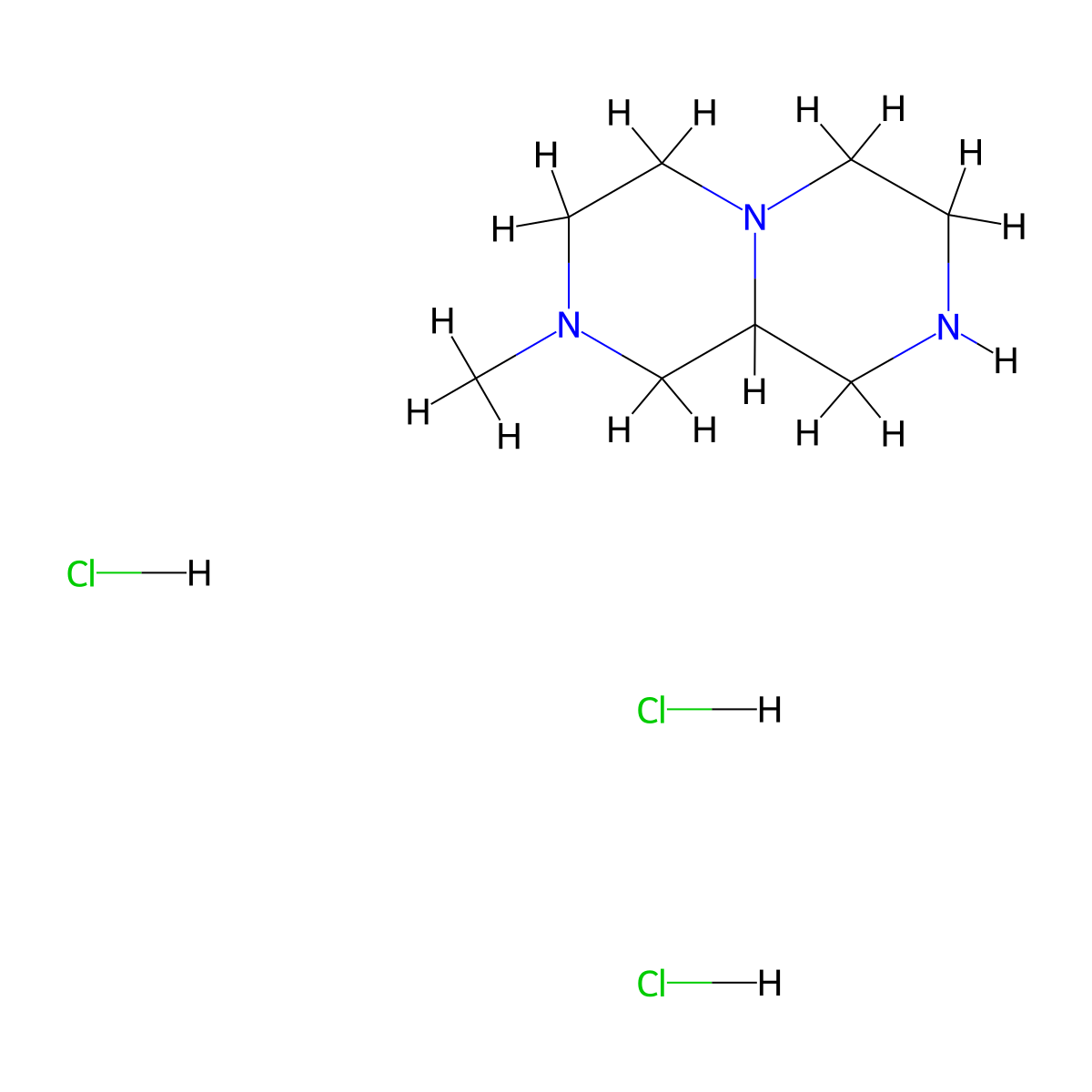 2-methyl-octahydro-1H-[1,4]diazino[1,2-a]pyrazine trihydrochloride molecular structure, CAS 1883347-27-0