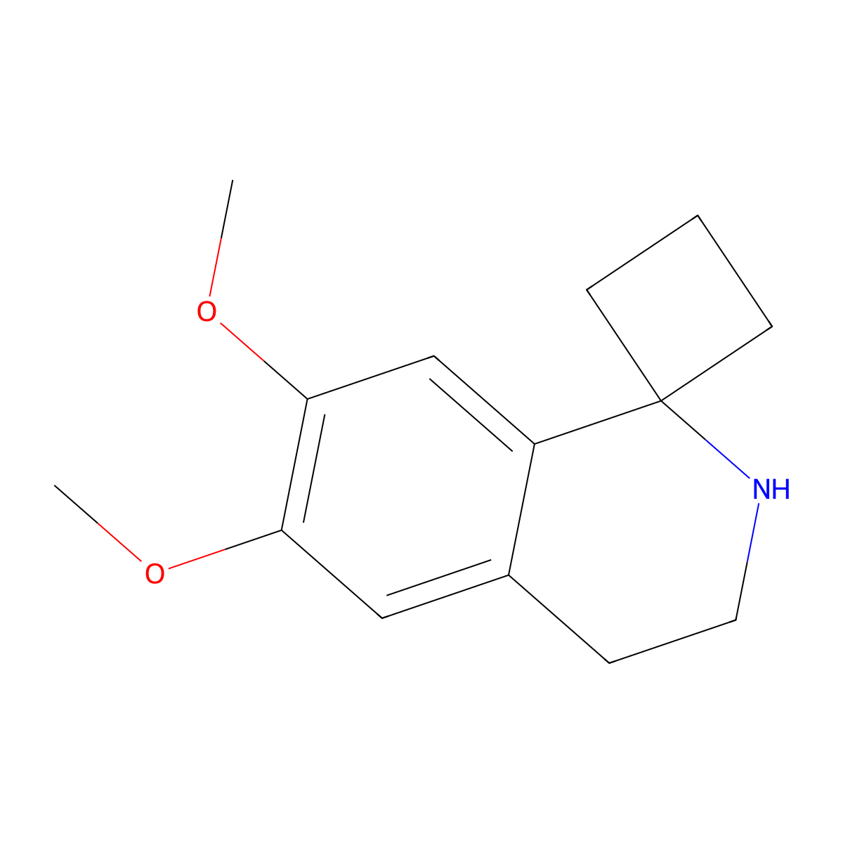 6',7'-Dimethoxy-3',4'-dihydro-2'H-spiro[cyclobutane-1,1'-isoquinoline] molecular structure, CAS 1883393-60-9