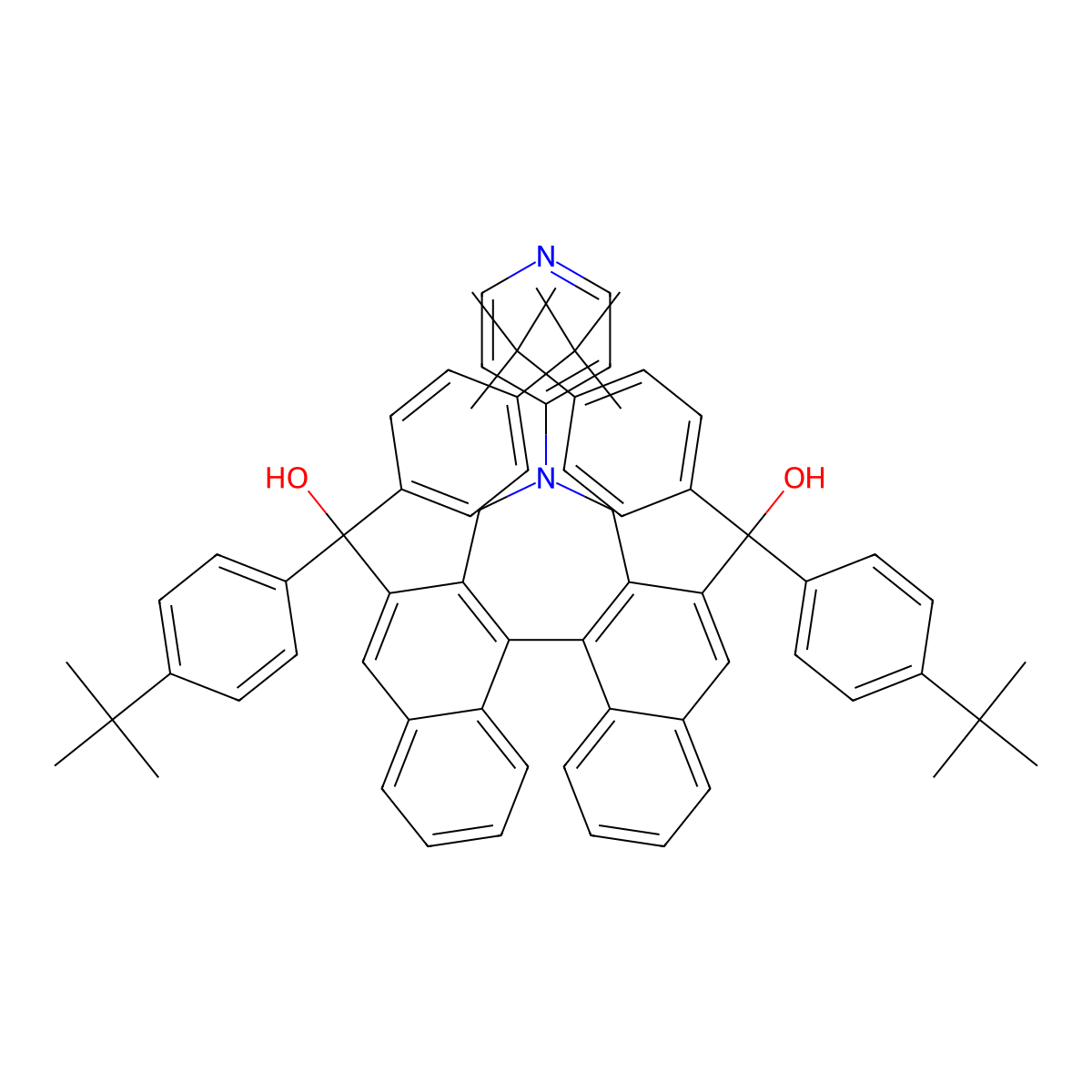 (S)-[4-(Pyridin-4-yl)-4,5-dihydro-3H-dinaphtho[2,1-c:1',2'-e]azepine-2,6-diyl]bis[bis[4-(tert-butyl)phenyl]methanol] molecular structure, CAS 1883396-49-3