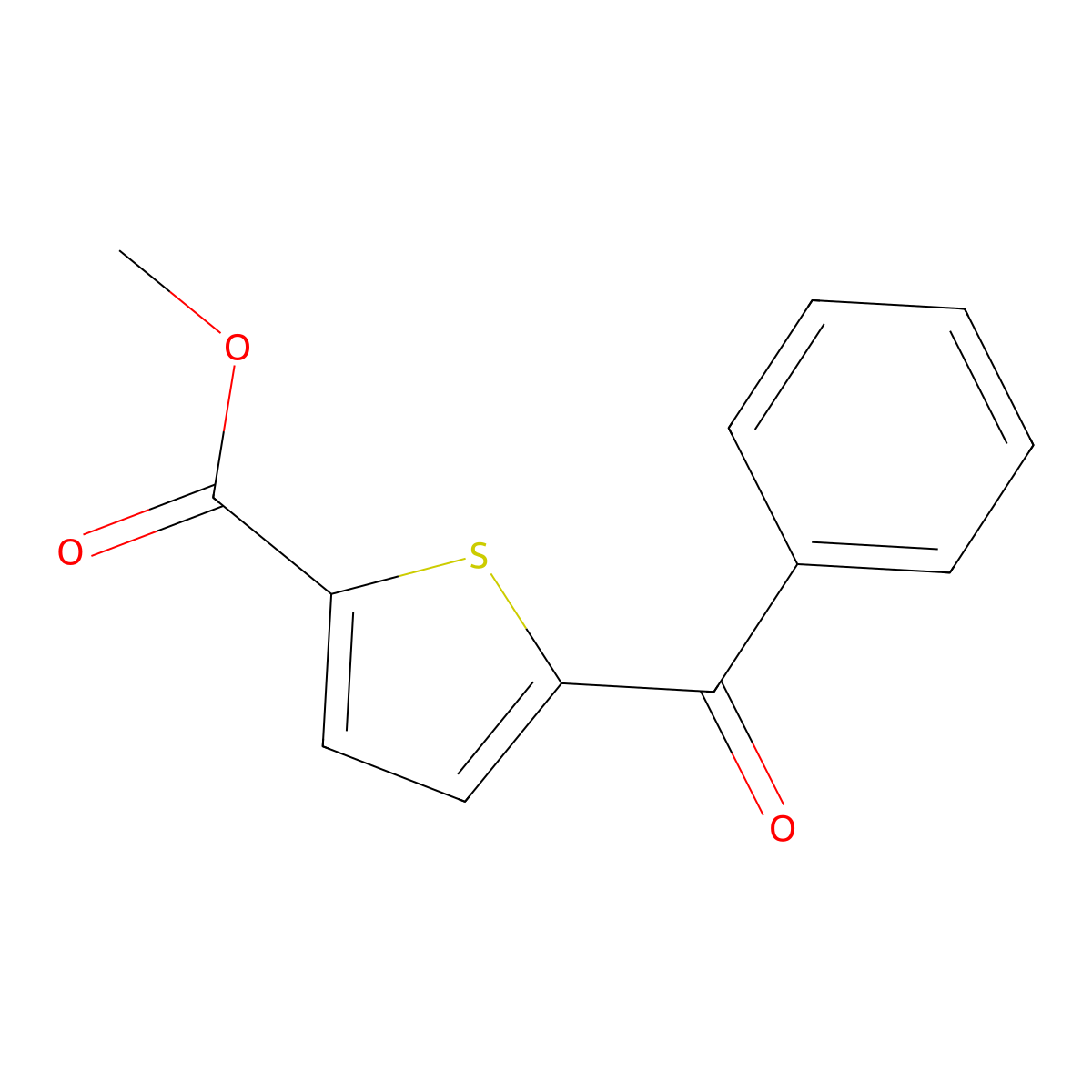 Methyl 5-benzoylthiophene-2-carboxylate molecular structure, CAS 1883417-15-9