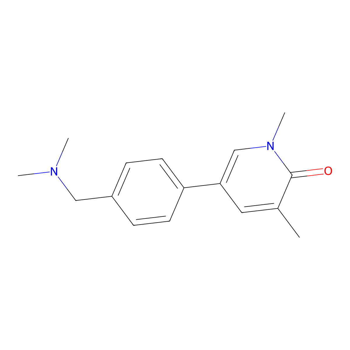 5-[4-[(Dimethylamino)methyl]phenyl]-1,3-dimethyl-2(1h)-pyridinone molecular structure, CAS 1883429-24-0