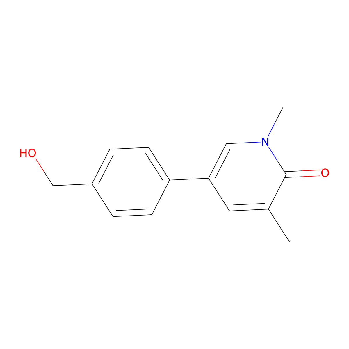 5-[4-(Hydroxymethyl)phenyl]-1,3-dimethyl-2(1h)-pyridinone molecular structure, CAS 1883429-44-4