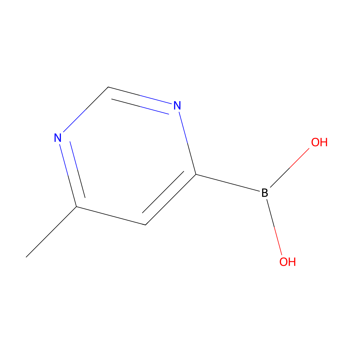 (6-Methylpyrimidin-4-yl)boronic acid molecular structure, CAS 1883429-66-0