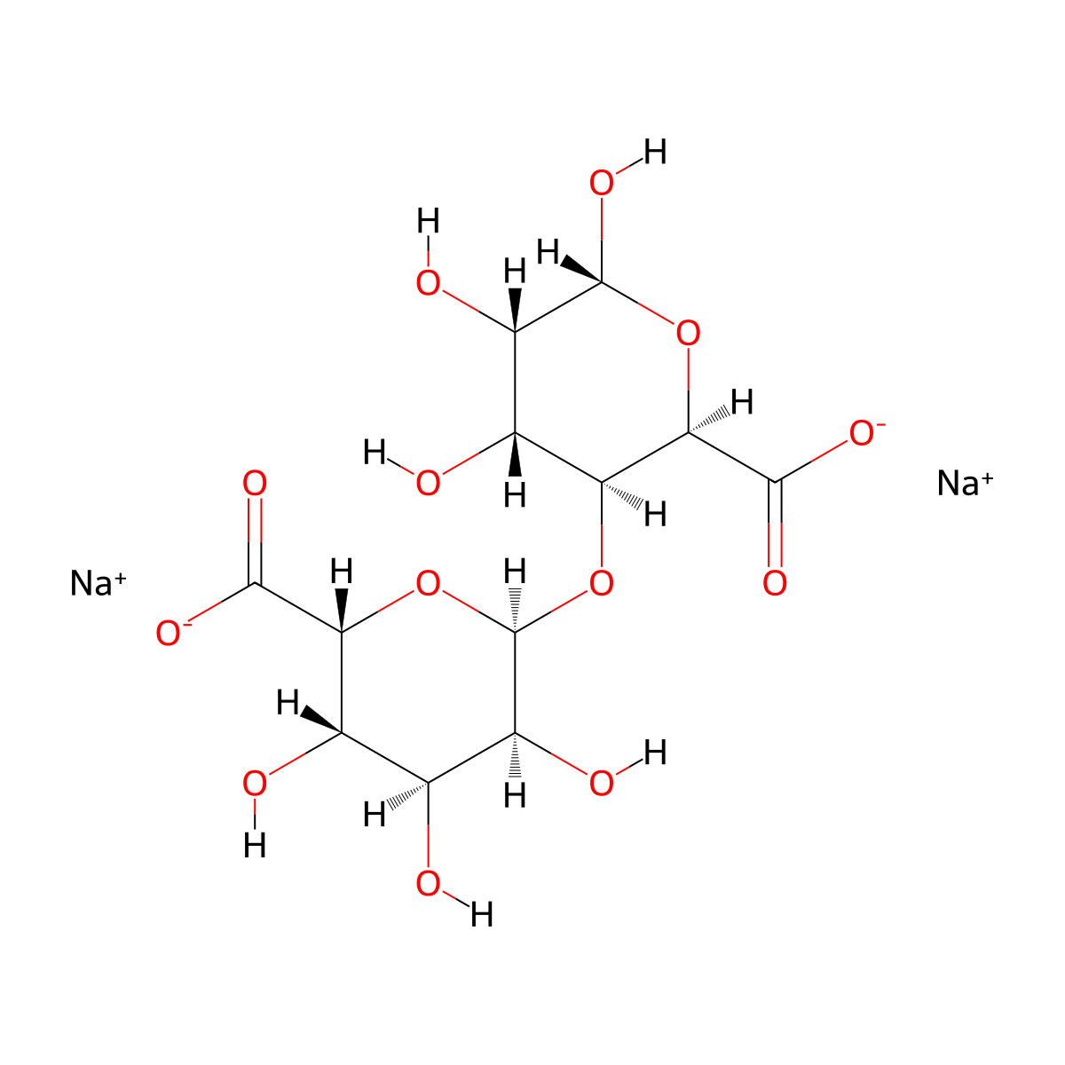 L-Diguluronic acid (disodium) molecular structure, CAS 1883438-76-3