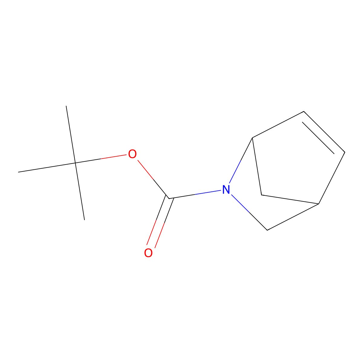 tert-Butyl 2-azabicyclo[2.2.1]hept-5-ene-2-carboxylate molecular structure, CAS 188345-71-3