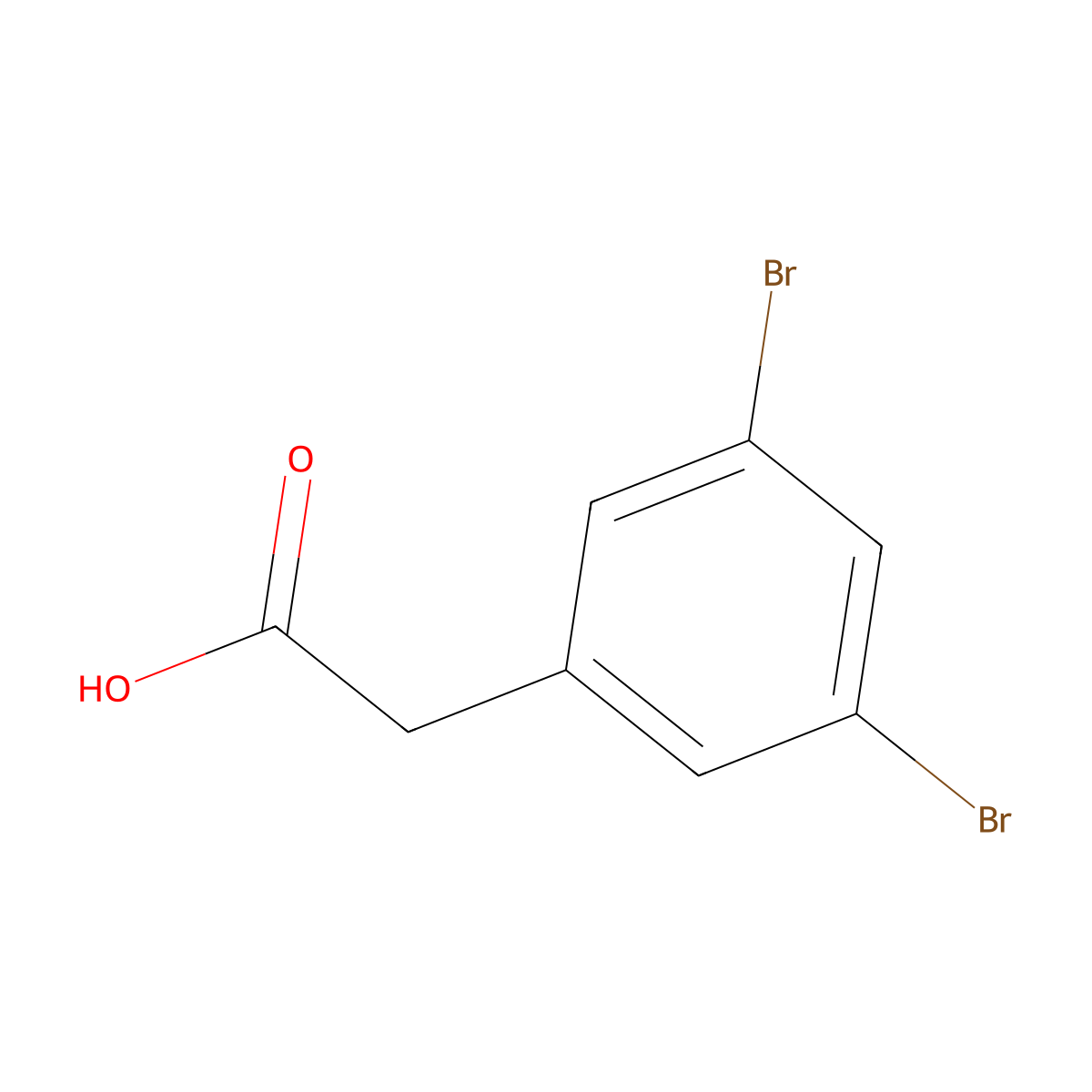 2-(3,5-Dibromophenyl)acetic acid molecular structure, CAS 188347-49-1