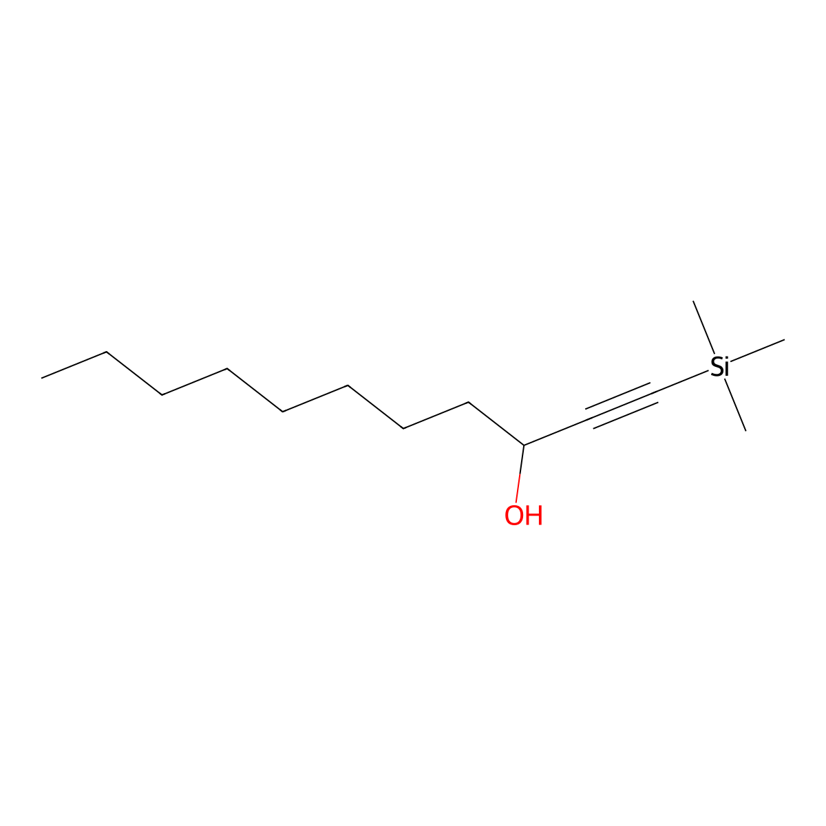 1-Undecyn-3-ol, 1-(trimethylsilyl)- molecular structure, CAS 188349-79-3