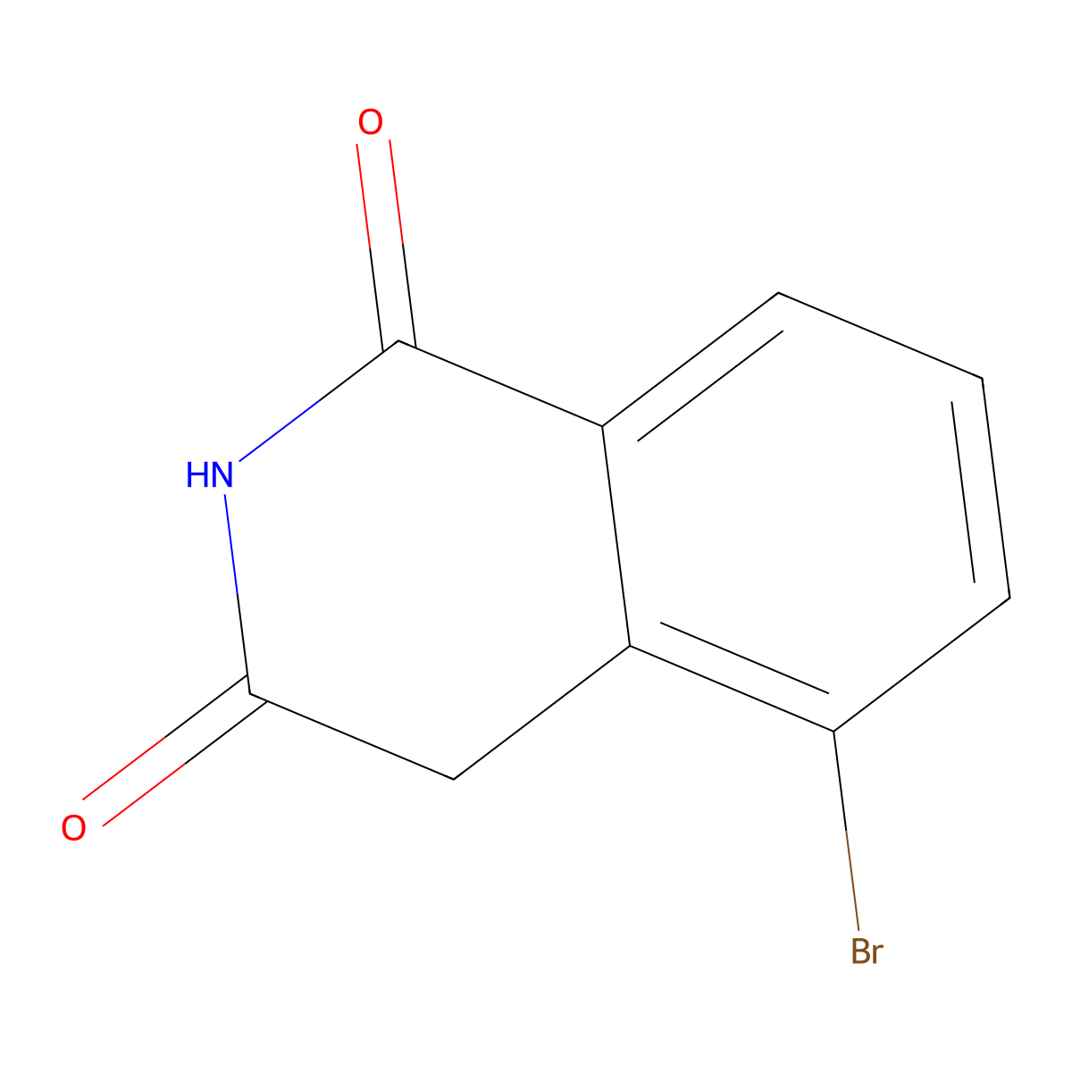 5-Bromoisoquinoline-1,3(2H,4H)-dione molecular structure, CAS 1883494-21-0