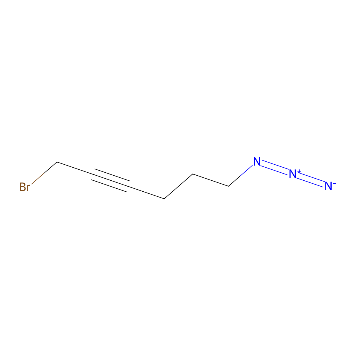 6-Azido-1-bromohex-2-yne molecular structure, CAS 1883504-04-8