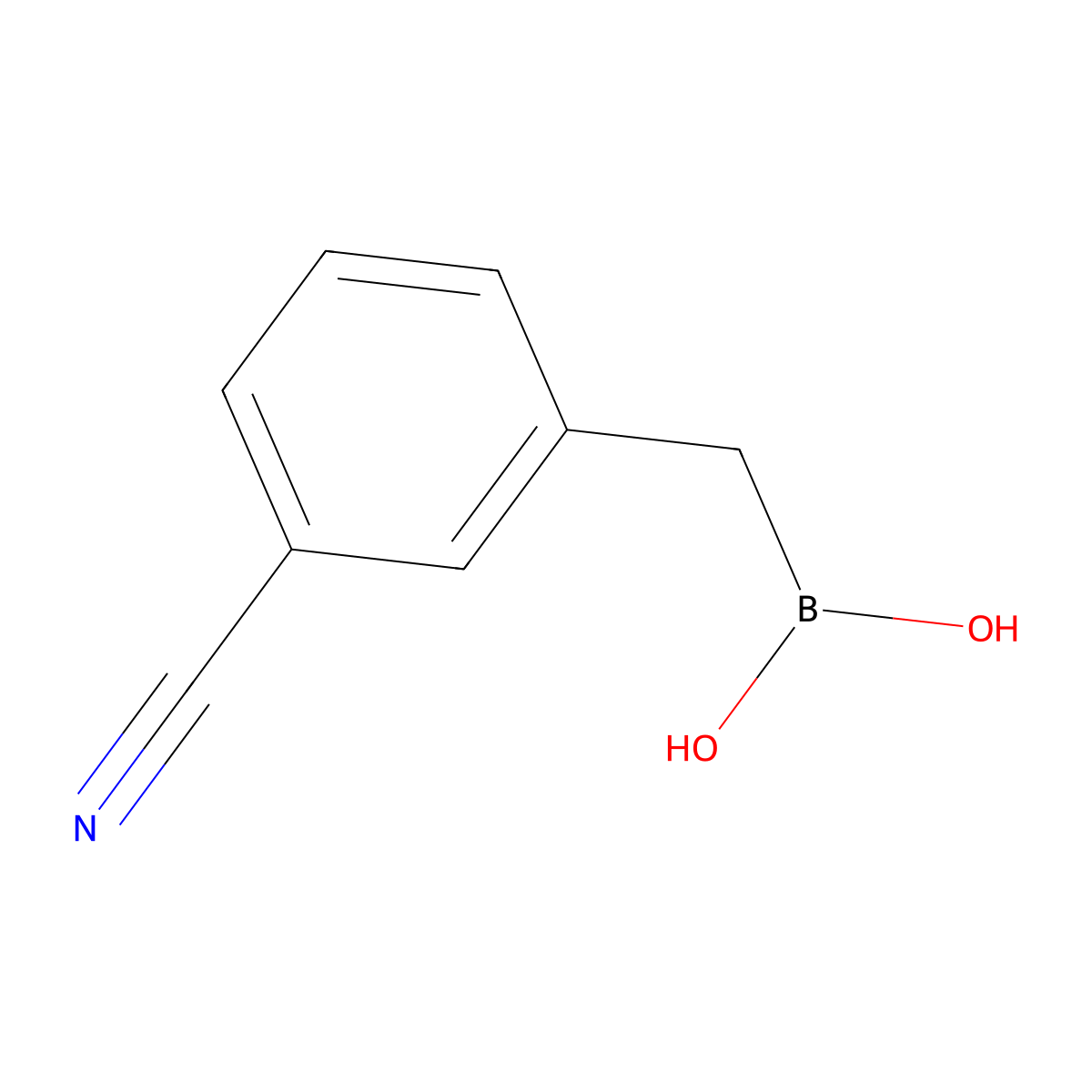 [(3-Cyanophenyl)methyl]boronic acid molecular structure, CAS 1883518-48-6