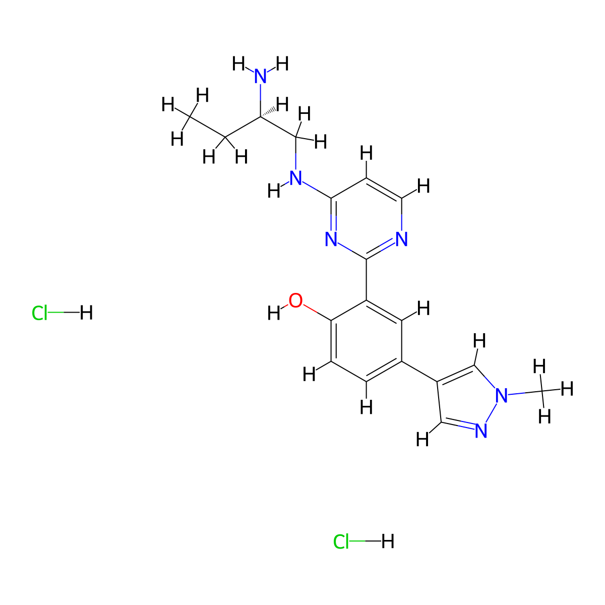 CRT0066101 Dihydrochloride molecular structure, CAS 1883545-60-5