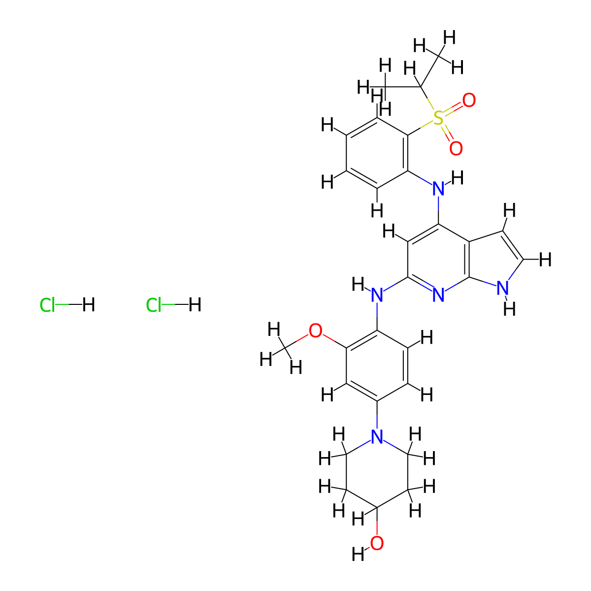 Mps1-IN-1 dihydrochloride molecular structure, CAS 1883548-93-3
