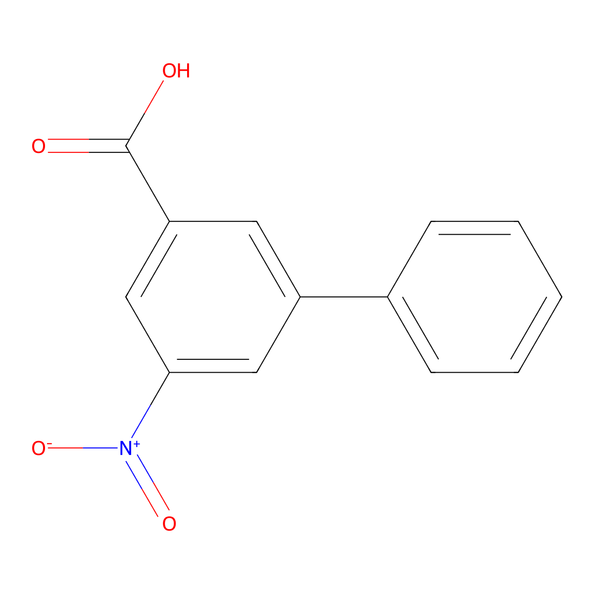 5-Nitro-[1,1'-biphenyl]-3-carboxylic acid molecular structure, CAS 188355-96-6