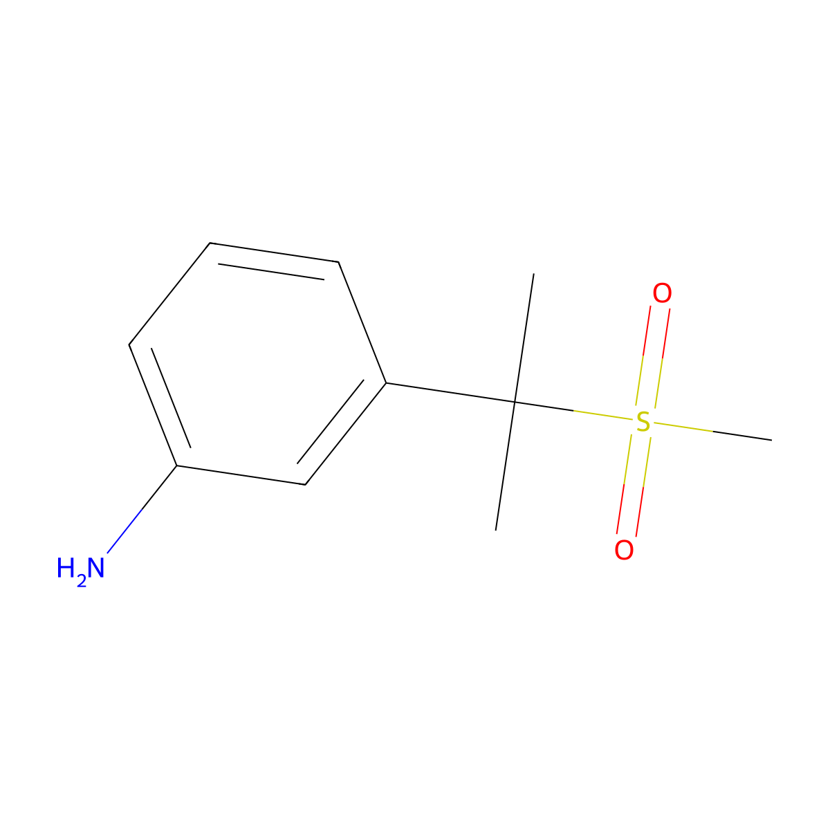 3-(2-(Methylsulfonyl)propan-2-YL)aniline molecular structure, CAS 1883586-46-6