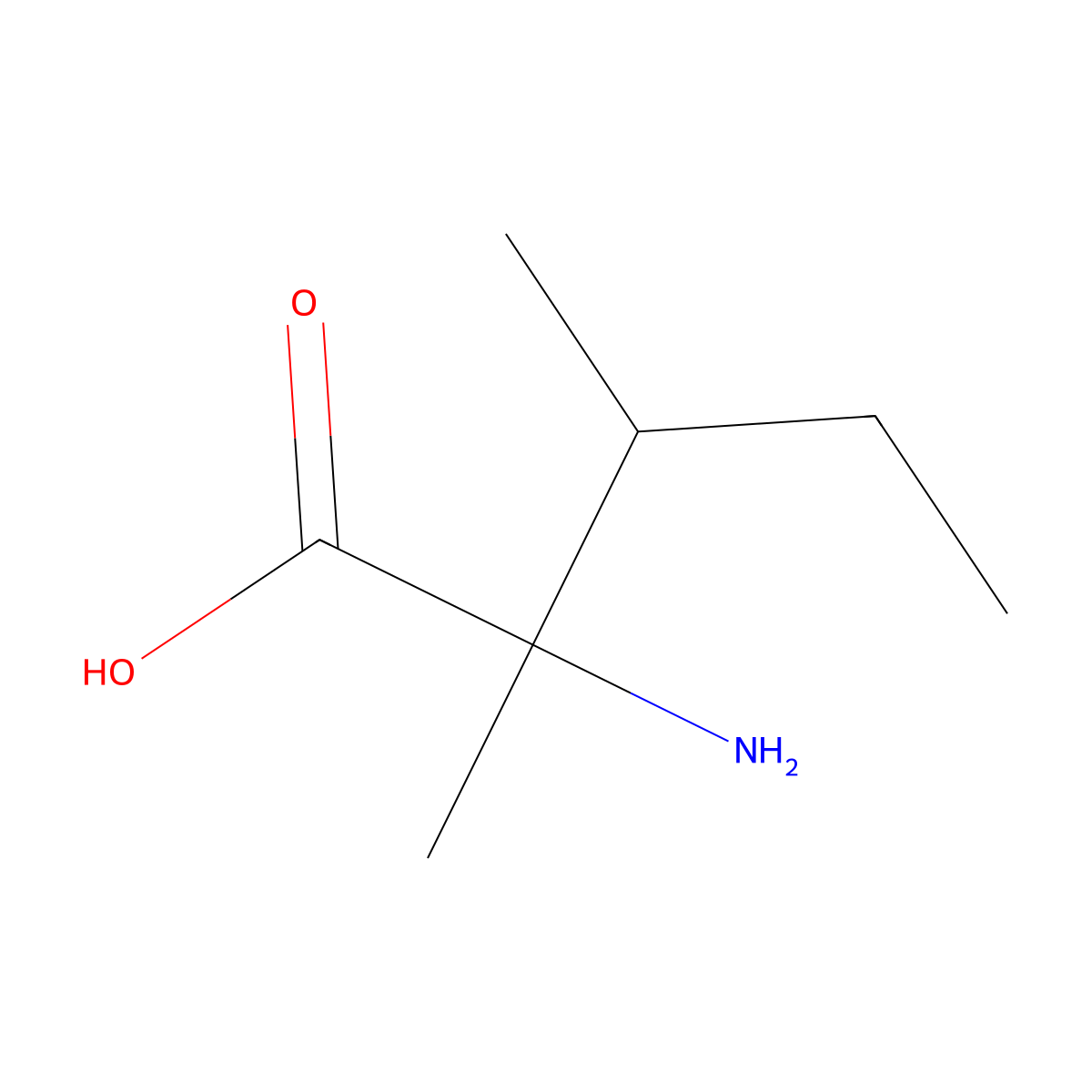 2-Methyl-L-isoleucine molecular structure, CAS 188359-23-1