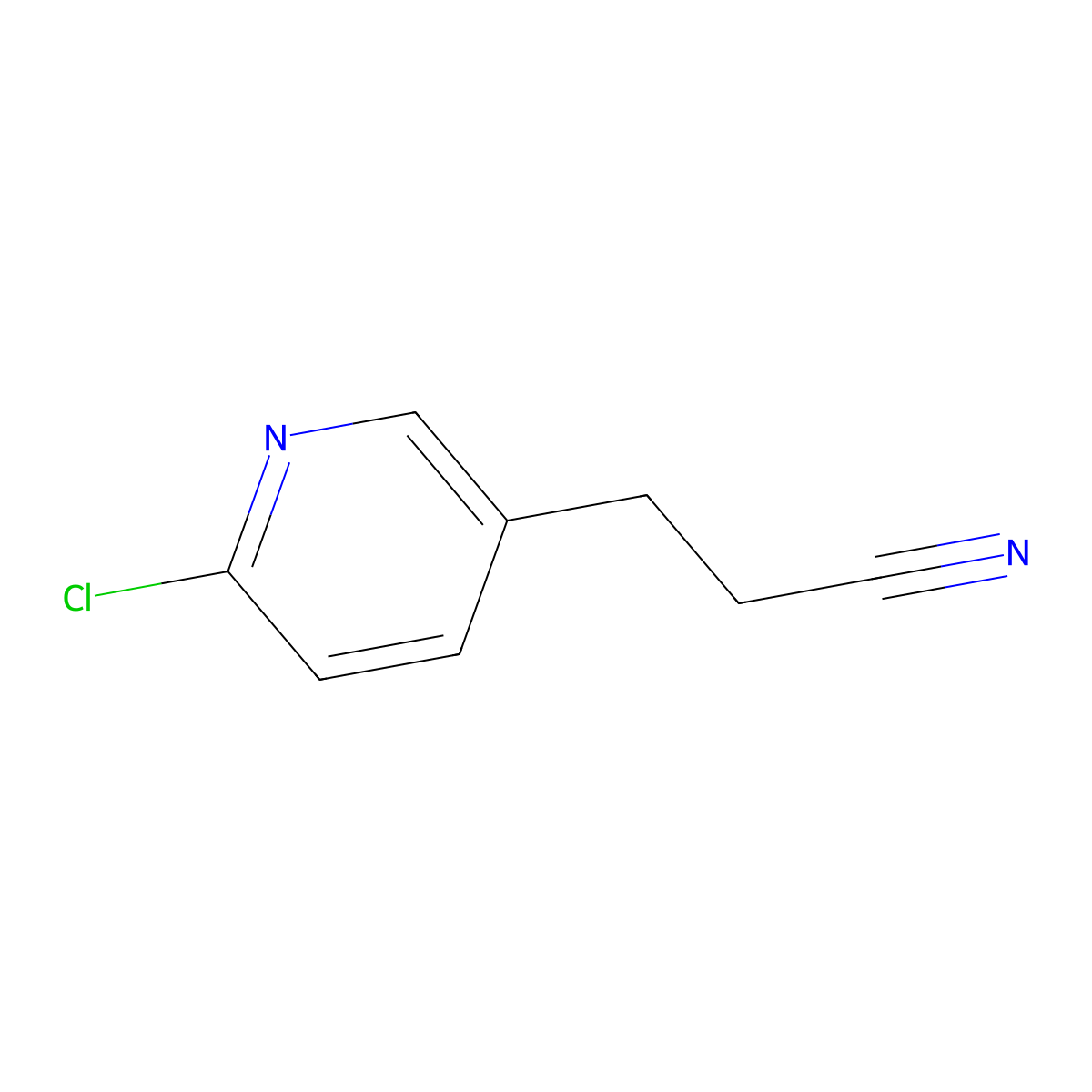 3-(6-Chloropyridin-3-yl)propanenitrile molecular structure, CAS 1883653-74-4