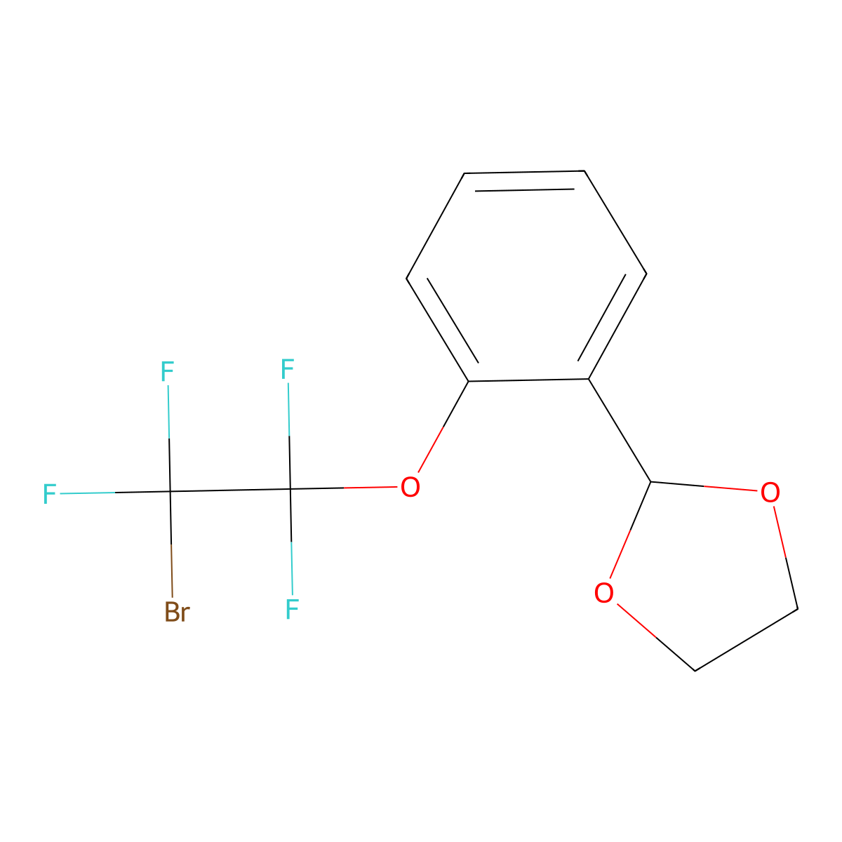 2-Dioxolanylphenoxytetrafluorobromoethane molecular structure, CAS 1883744-08-8