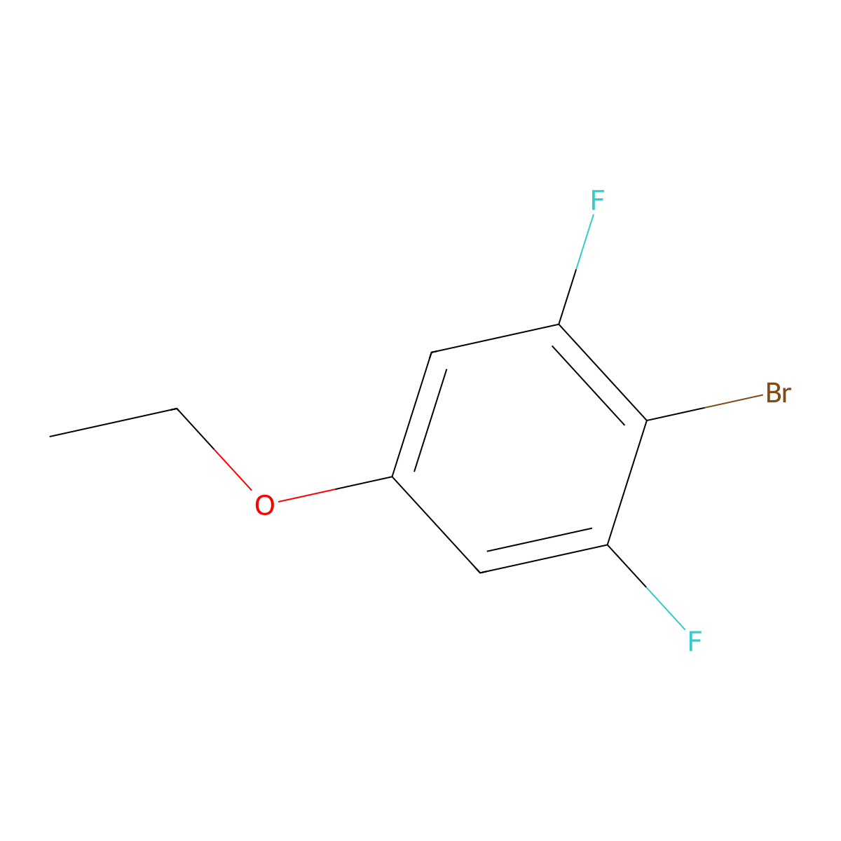 2-Bromo-5-ethoxy-1,3-difluorobenzene molecular structure, CAS 1883752-83-7