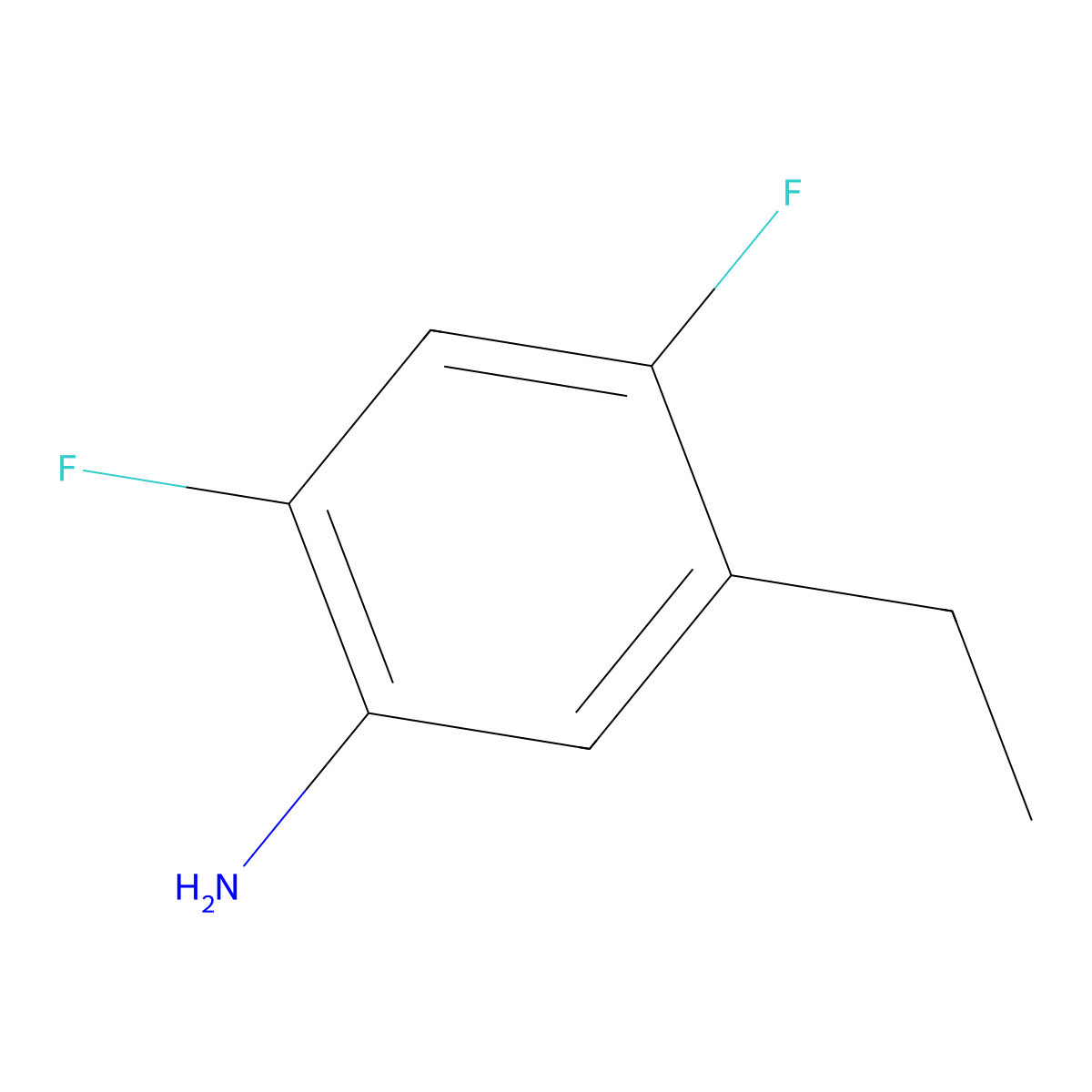 5-Ethyl-2,4-difluoroaniline molecular structure, CAS 1883753-03-4