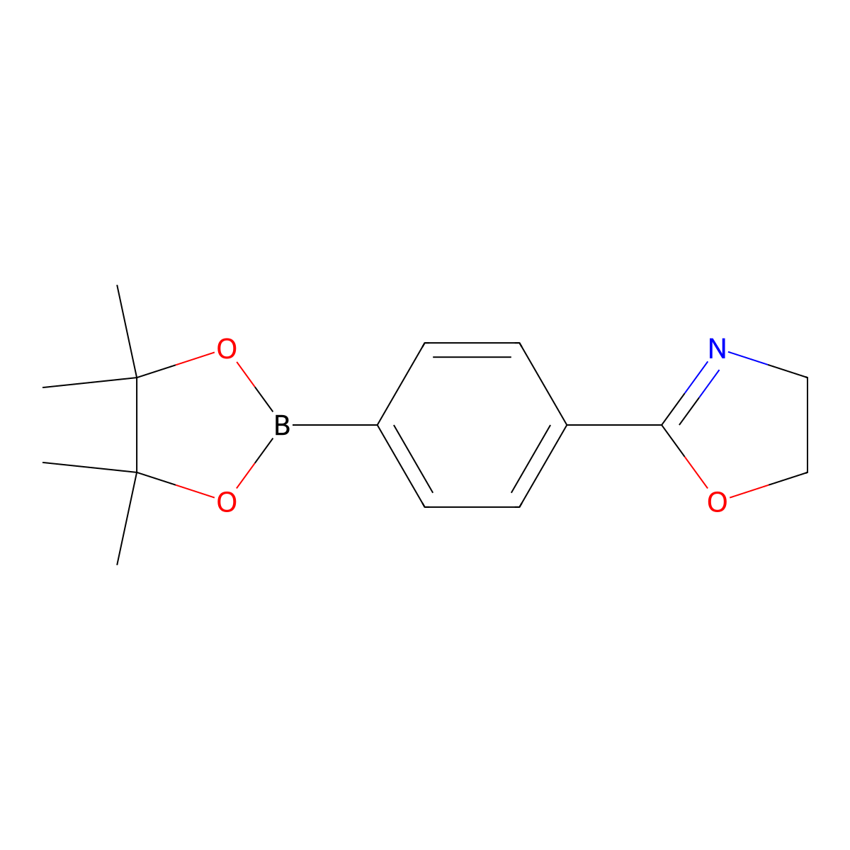 2-(4-(4,4,5,5-Tetramethyl-1,3,2-dioxaborolan-2-YL)phenyl)-4,5-dihydrooxazole molecular structure, CAS 1883760-73-3