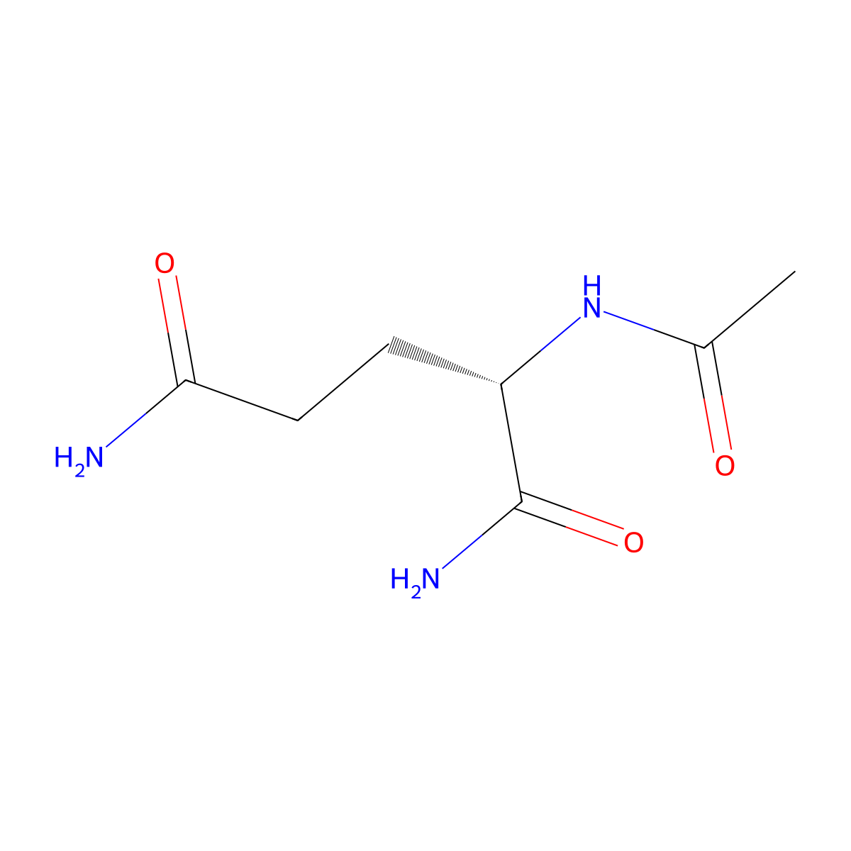 (S)-2-Acetamidopentanediamide molecular structure, CAS 18839-88-8