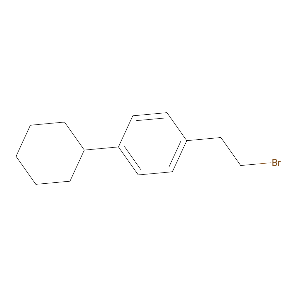 1-(2-Bromoethyl)-4-cyclohexylbenzene molecular structure, CAS 188396-68-1