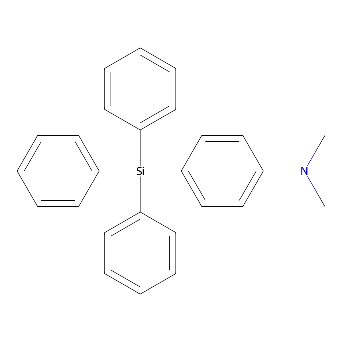 N,N-Dimethyl-4-(triphenylsilyl)aniline molecular structure, CAS 18840-19-2
