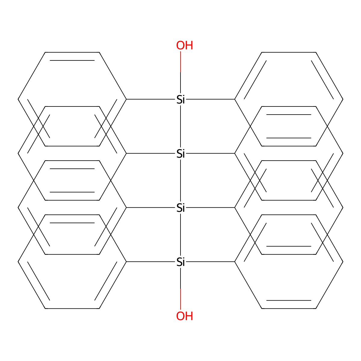 1,4-Tetrasilanediol, 1,1,2,2,3,3,4,4-octaphenyl- molecular structure, CAS 18840-80-7