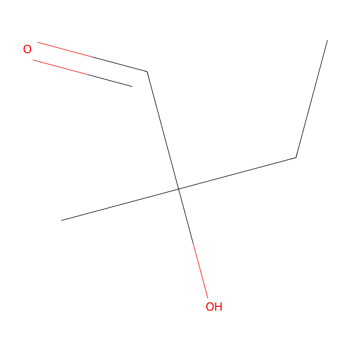 2-Hydroxy-2-methyl-butanal molecular structure, CAS 188401-21-0
