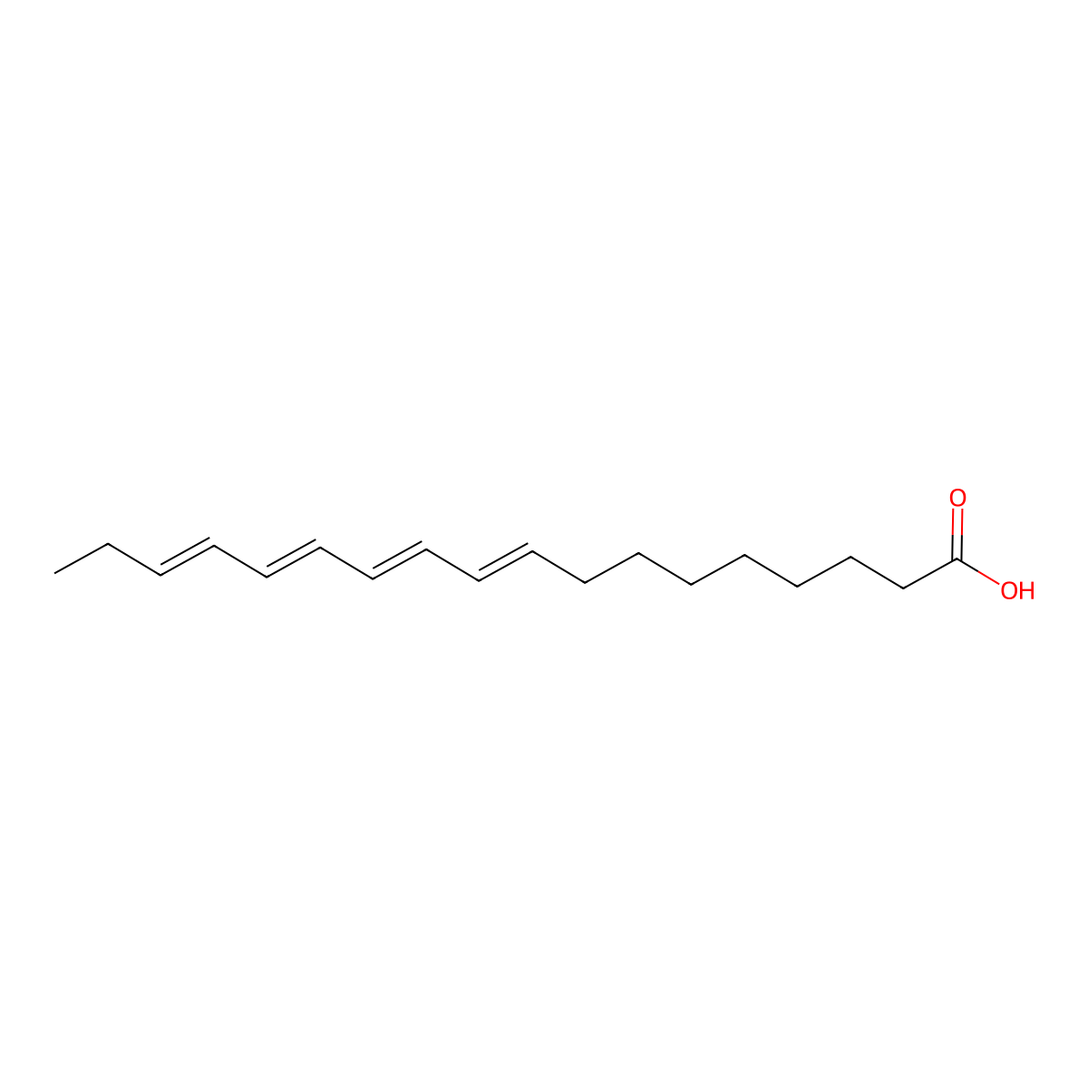 beta-Parinaric acid molecular structure, CAS 18841-21-9