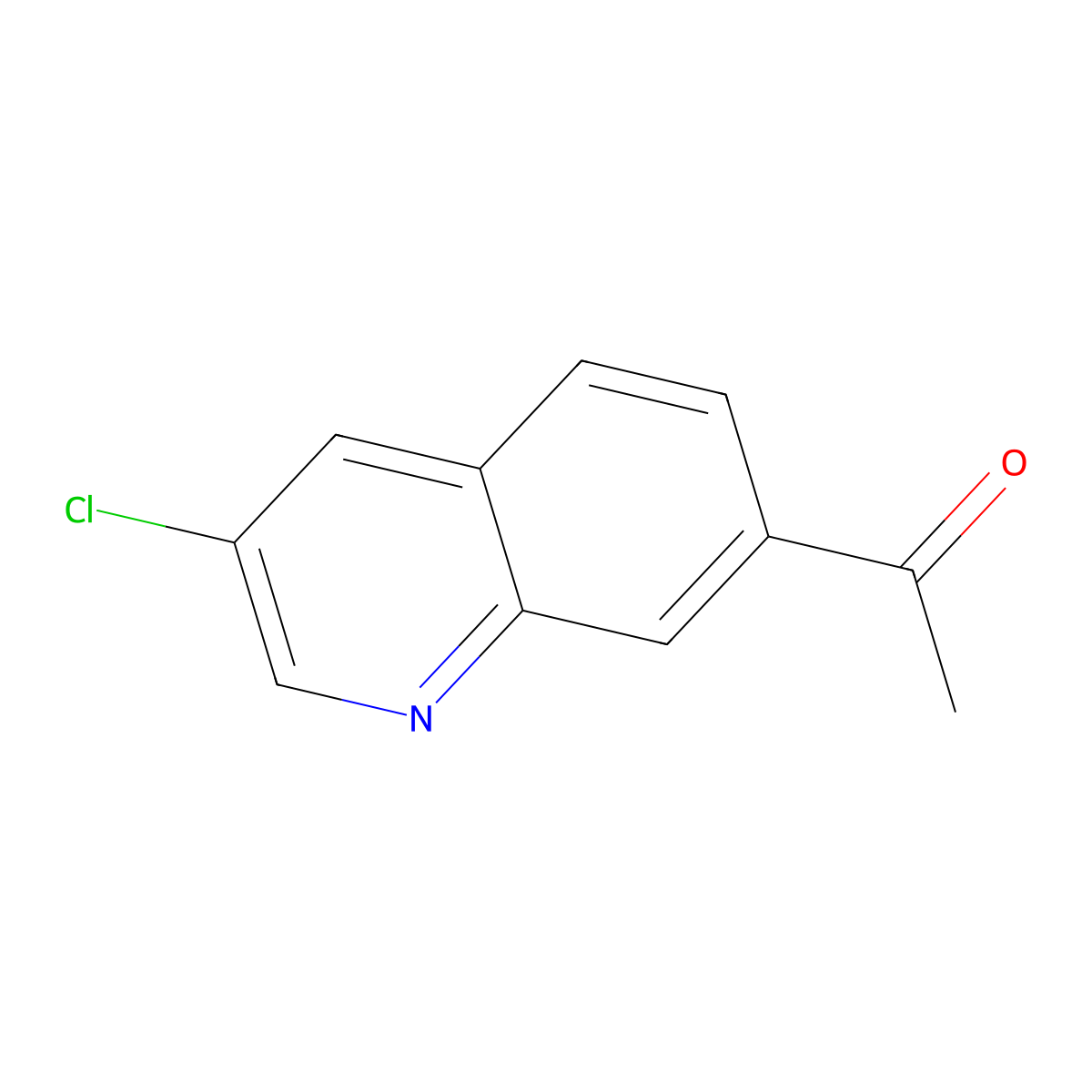 1-(3-Chloroquinolin-7-yl)ethanone molecular structure, CAS 1884155-74-1