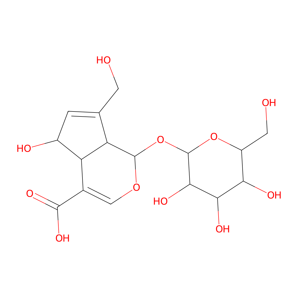 Scandoside molecular structure, CAS 18842-99-4