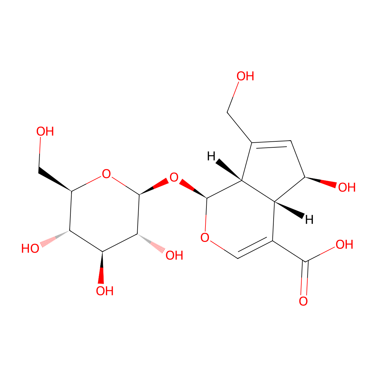 Scandoside molecular structure, CAS 18842-99-4