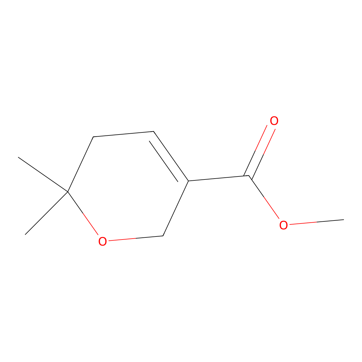 methyl 6,6-dimethyl-5,6-dihydro-2H-pyran-3-carboxylate molecular structure, CAS 1884203-48-8