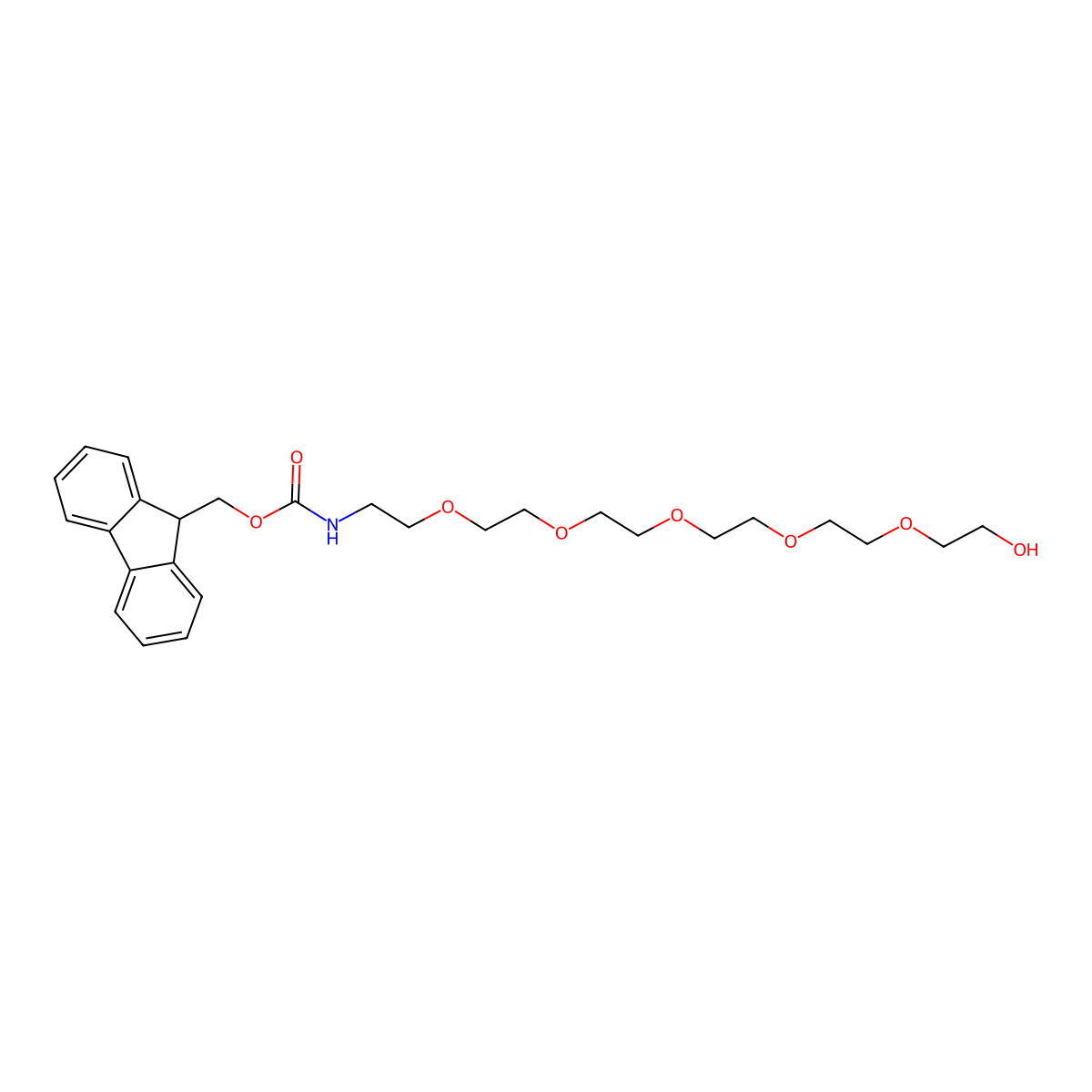 Fmoc-NH-PEG6-alcohol molecular structure, CAS 1884208-29-0